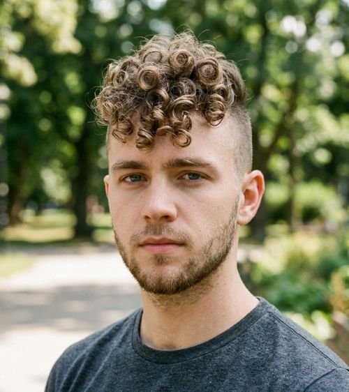 Curly Faux Hawk